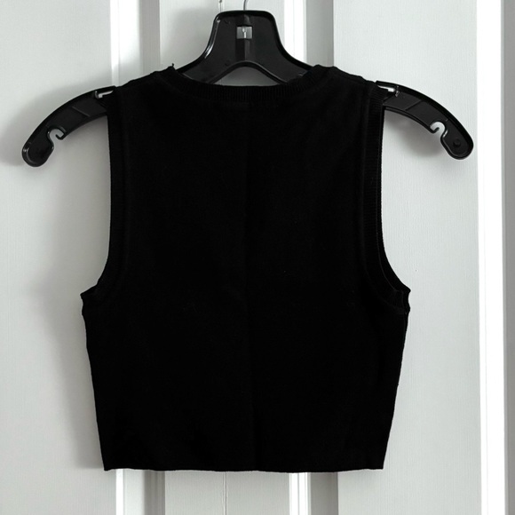 Zara Black Sleeveless Cropped Top (Never Worn) - Picture 5 of 5